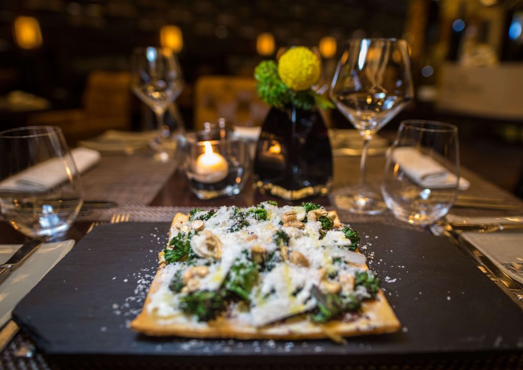 Superfood Tarte Flambe - Dubai Restaurant Week The Rib Room, Jumeirah Emirates Towers