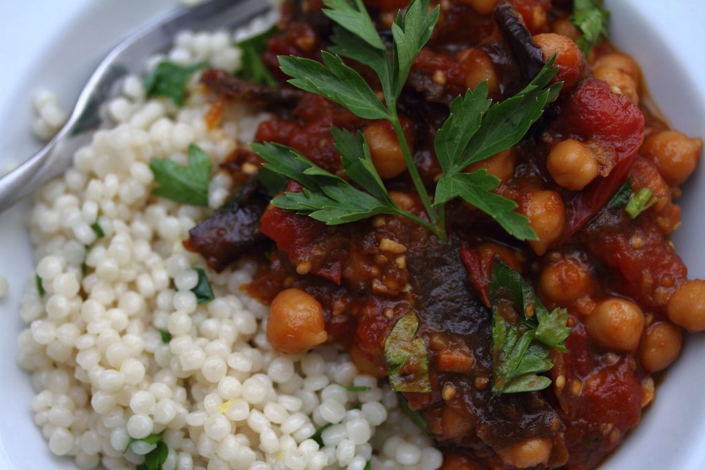 roasted eggplant-Veggie Friendly Cities in the Middle East