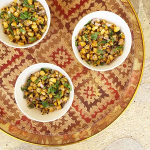 Warm Roasted Corn Salad