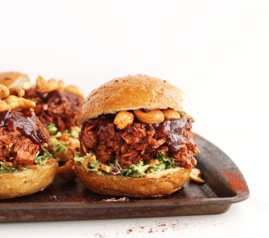 amazing-bbq-jackfruit-sandwiches-with-avocado-slaw-and-roasted-cashews-big-flavor-in-30-minutes-vegan-glutenfree